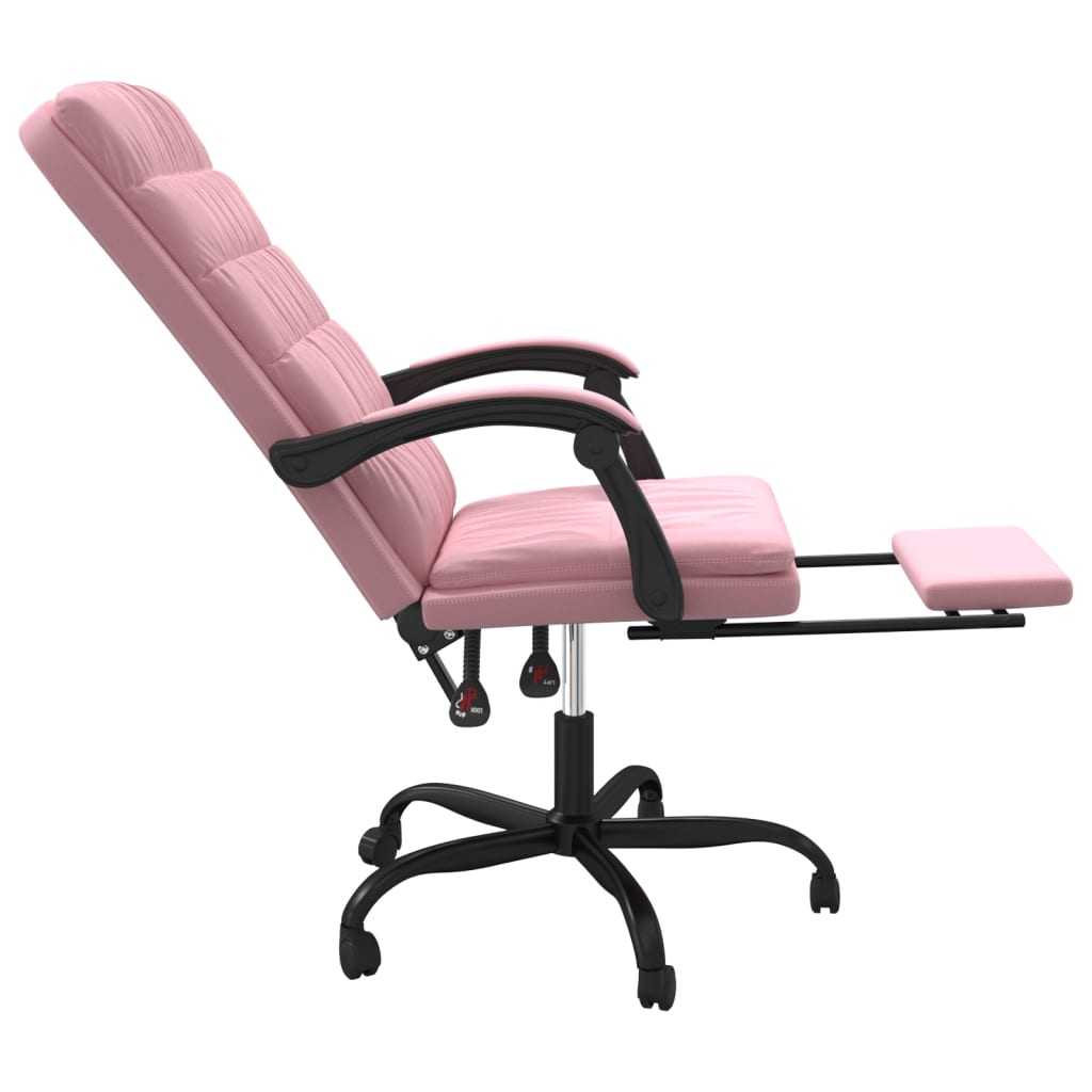 Fauteuil inclinable de bureau Rose Velours - XIOS