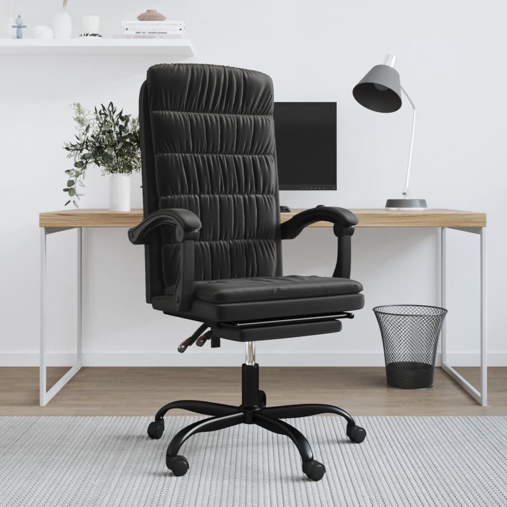 Fauteuil inclinable de bureau Noir Velours - XIOS