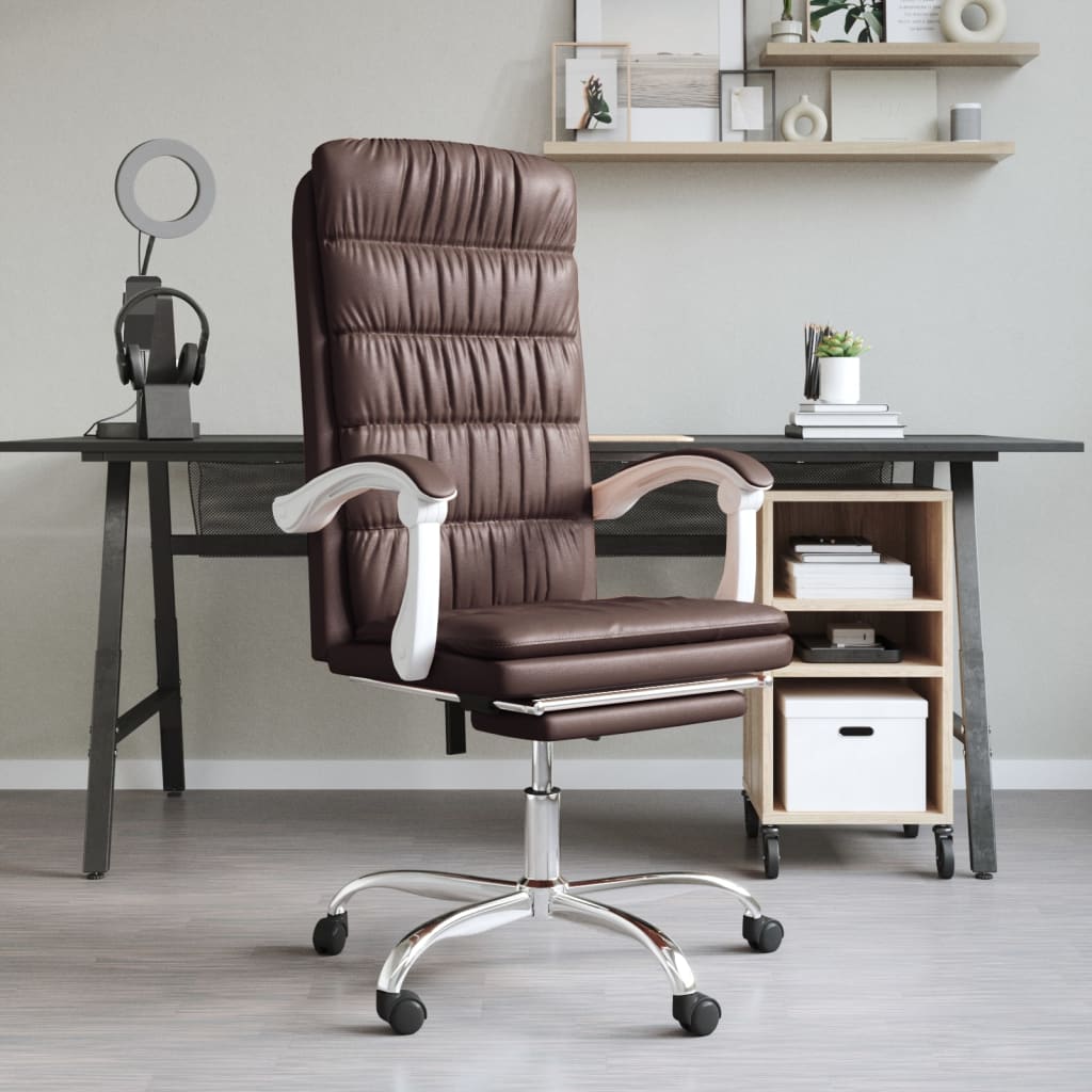Fauteuil inclinable de bureau Marron Similicuir - XIOS