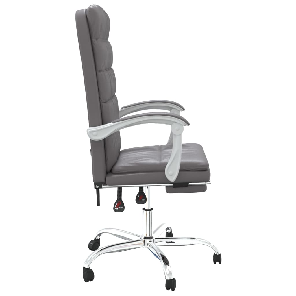 Fauteuil inclinable de bureau Gris Similicuir - XIOS