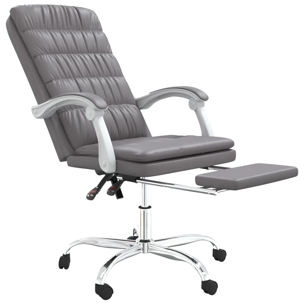 Fauteuil inclinable de bureau Gris Similicuir - XIOS
