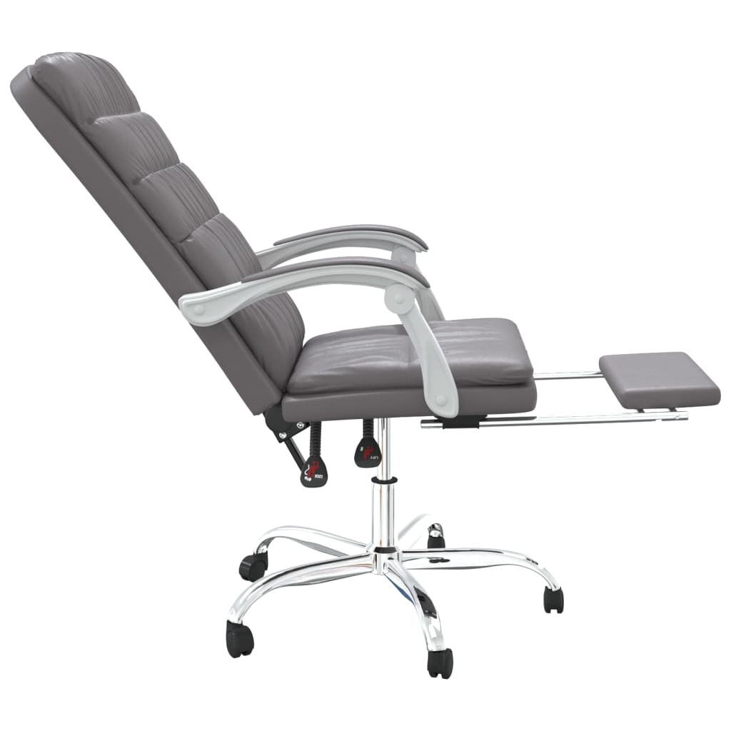 Fauteuil inclinable de bureau Gris Similicuir - XIOS