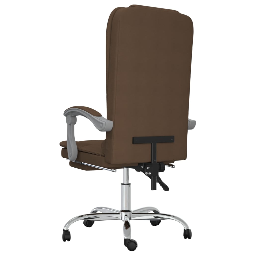 Fauteuil de massage inclinable de bureau Marron Tissu - XIOS