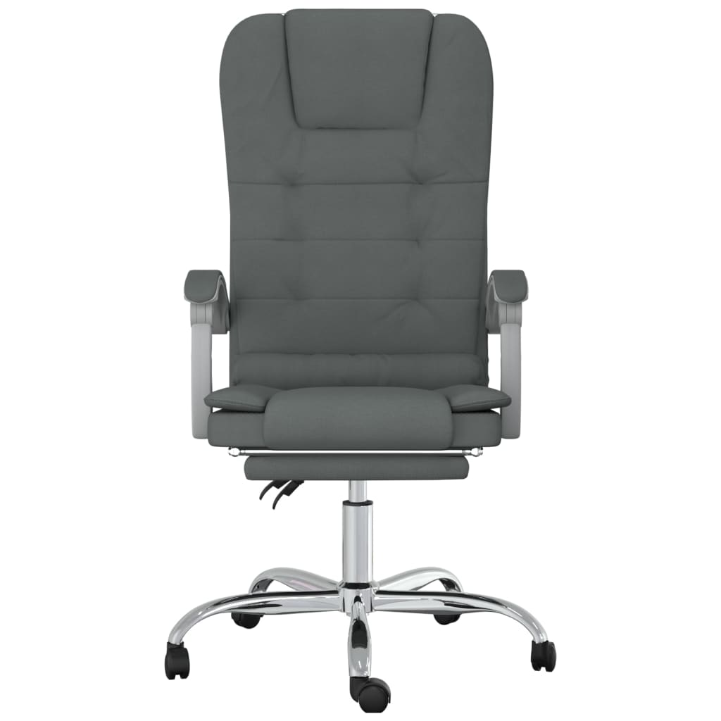 Fauteuil de massage inclinable de bureau Gris foncé Tissu - XIOS