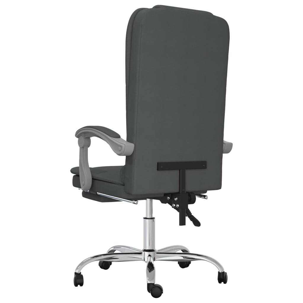 Fauteuil de massage inclinable de bureau Gris foncé Tissu - XIOS