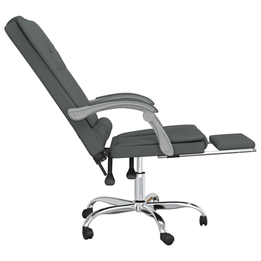 Fauteuil de massage inclinable de bureau Gris foncé Tissu - XIOS