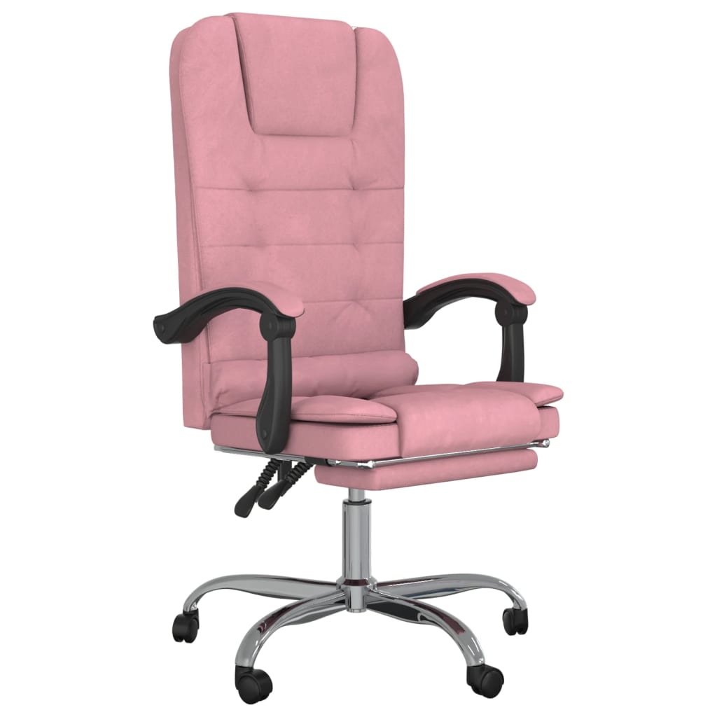 Fauteuil de massage inclinable de bureau Rose Velours - XIOS