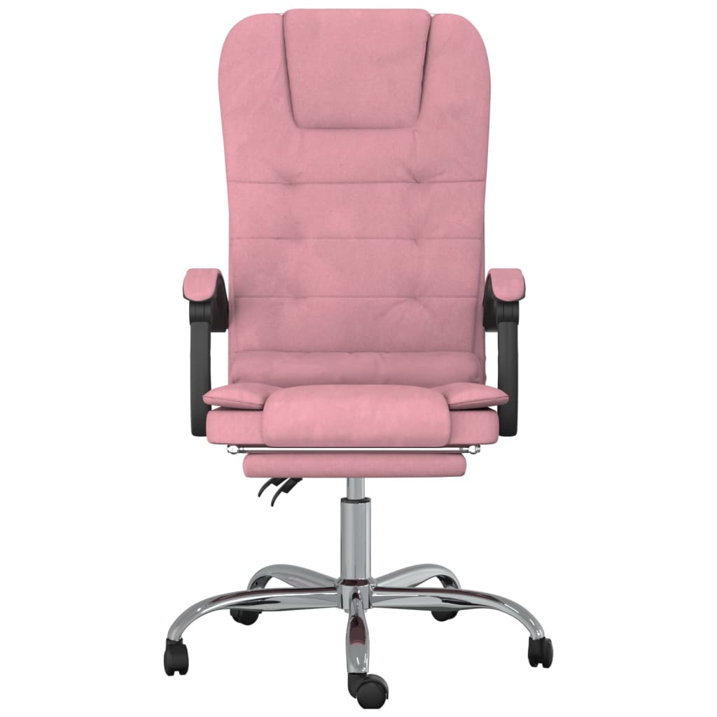 Fauteuil de massage inclinable de bureau Rose Velours - XIOS