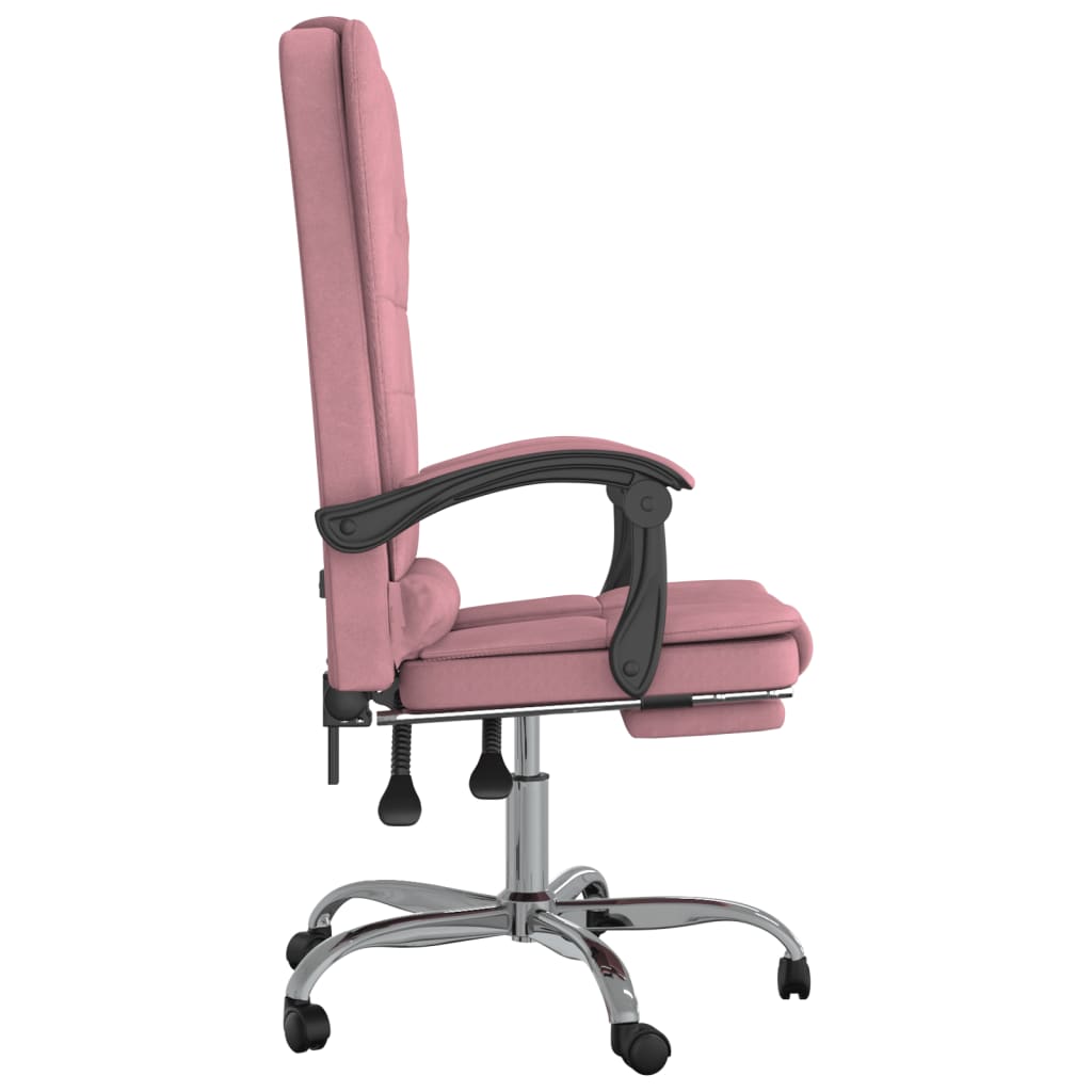 Fauteuil de massage inclinable de bureau Rose Velours - XIOS