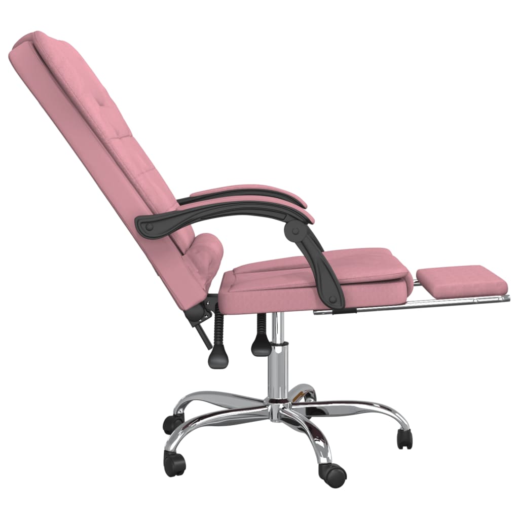 Fauteuil de massage inclinable de bureau Rose Velours - XIOS
