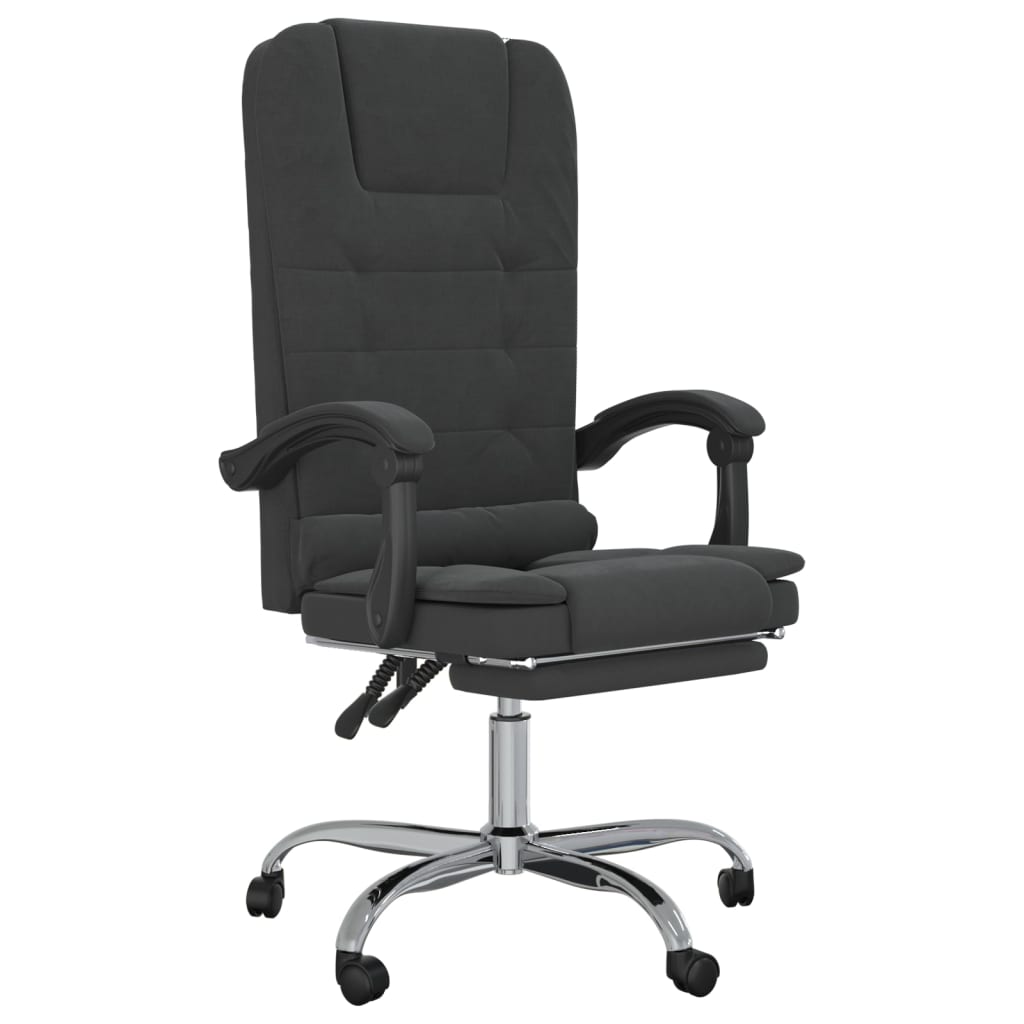 Fauteuil de massage inclinable de bureau Noir Velours - XIOS