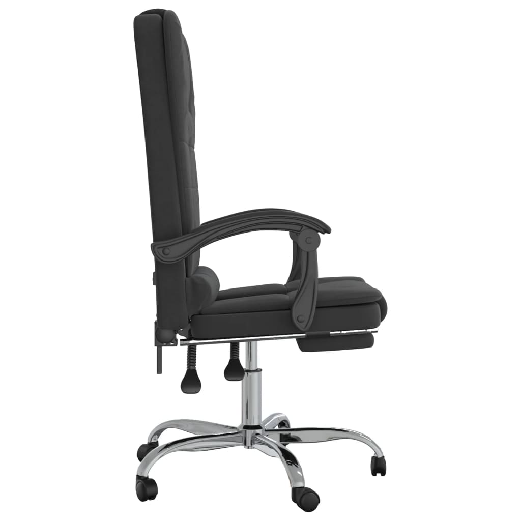 Fauteuil de massage inclinable de bureau Noir Velours - XIOS
