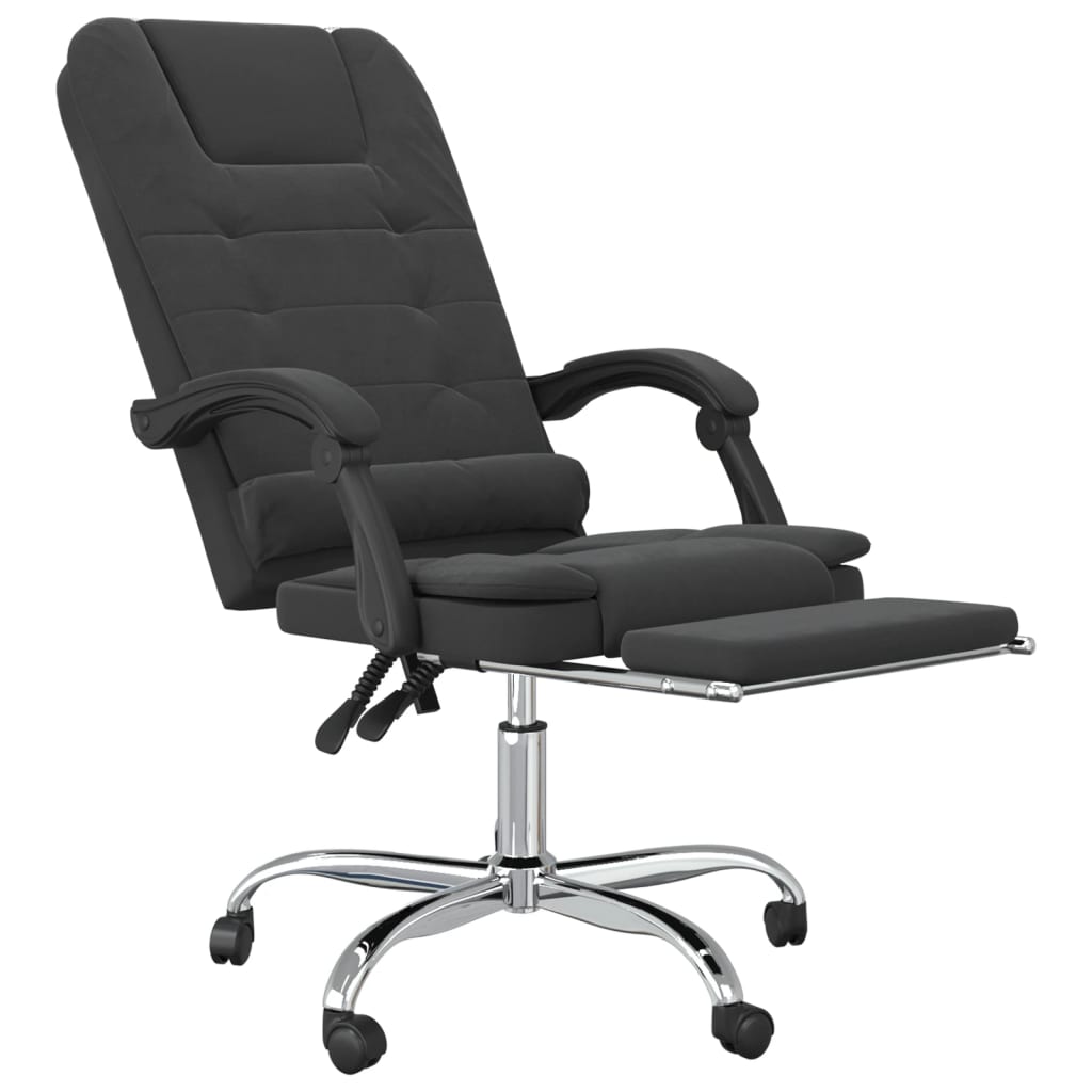 Fauteuil de massage inclinable de bureau Noir Velours - XIOS