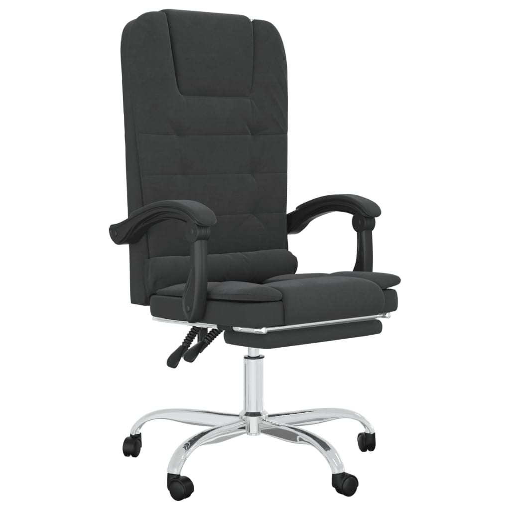 Fauteuil de massage inclinable de bureau Noir Similicuir - XIOS