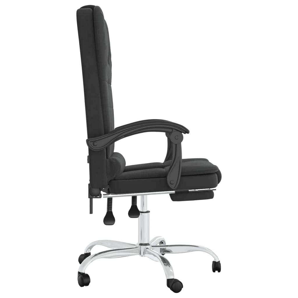 Fauteuil de massage inclinable de bureau Noir Similicuir - XIOS