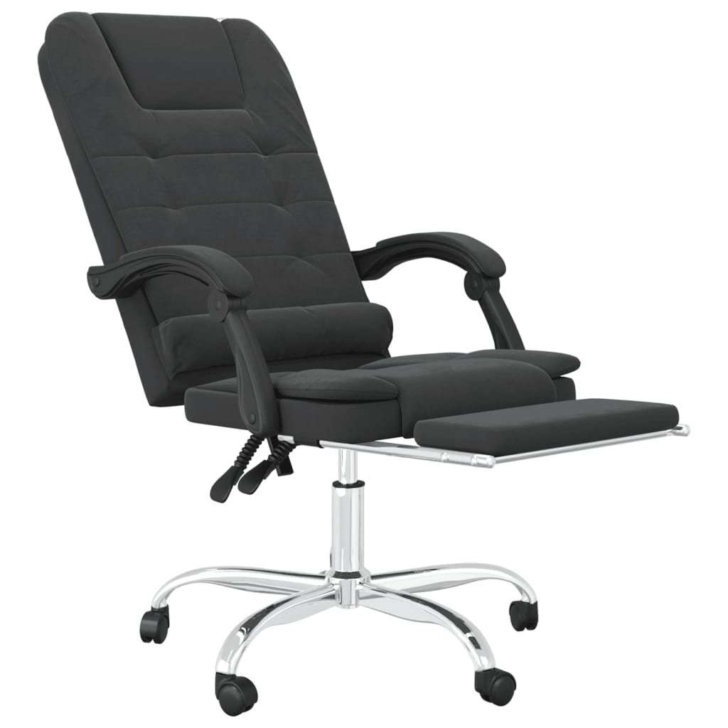 Fauteuil de massage inclinable de bureau Noir Similicuir - XIOS
