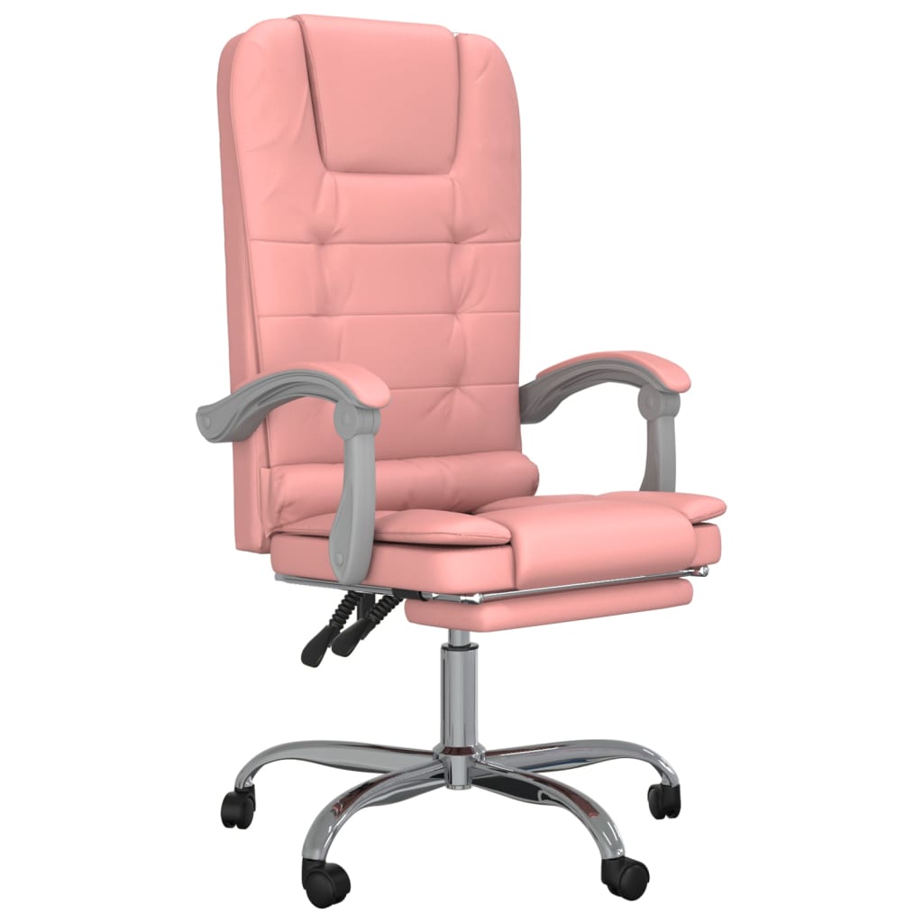 Fauteuil de massage inclinable de bureau Rose Similicuir - XIOS