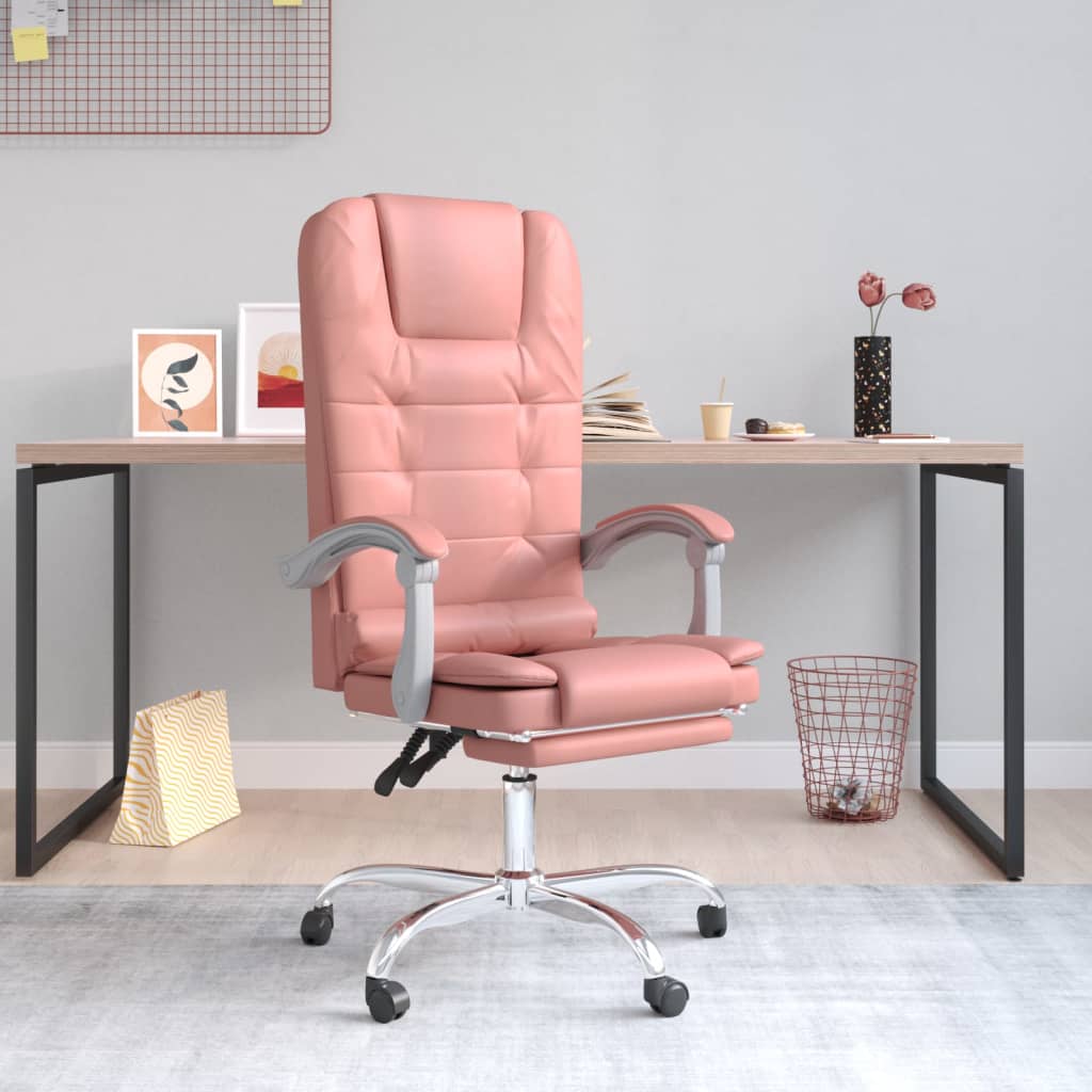 Fauteuil de massage inclinable de bureau Rose Similicuir - XIOS