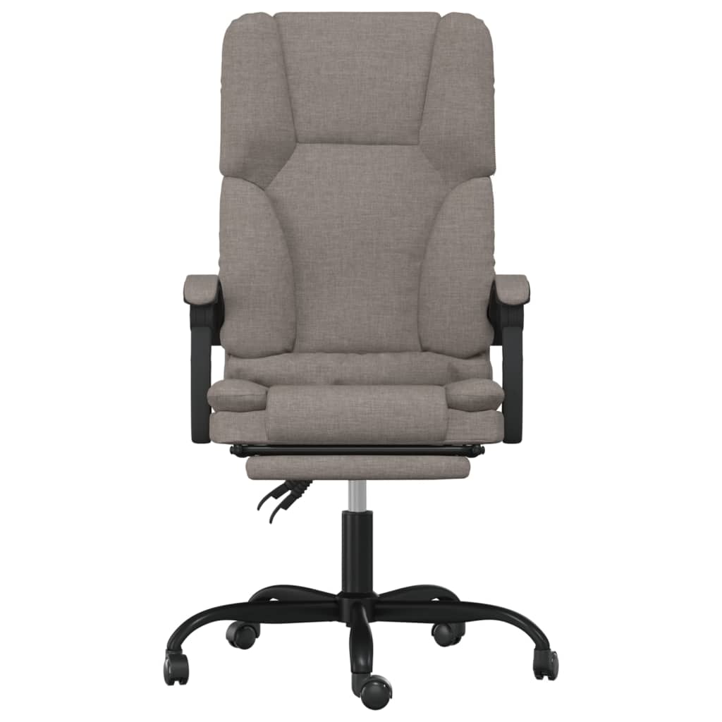 Fauteuil de massage inclinable de bureau Taupe Tissu - XIOS
