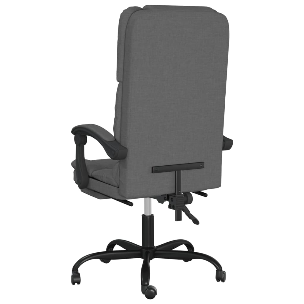 Fauteuil de massage inclinable de bureau Gris foncé Tissu - XIOS