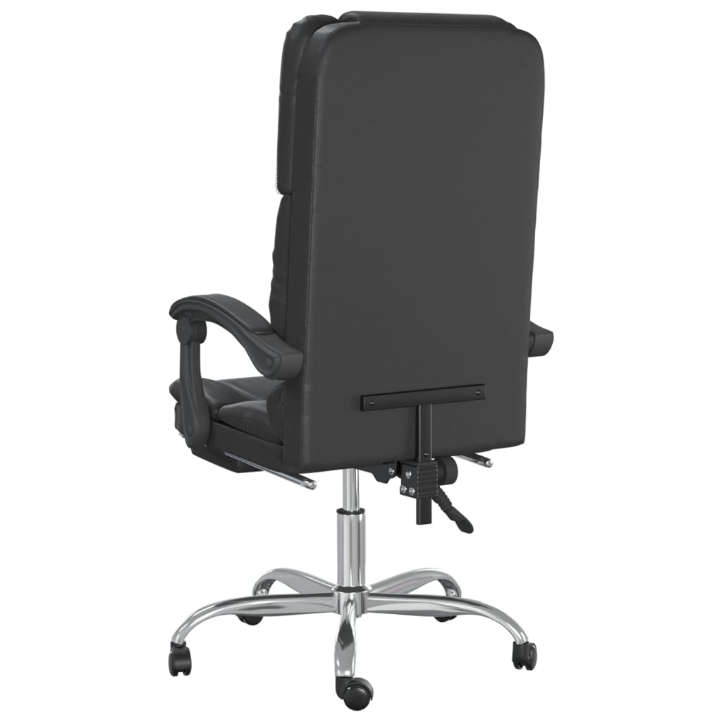 Fauteuil de massage inclinable de bureau Noir Similicuir - XIOS