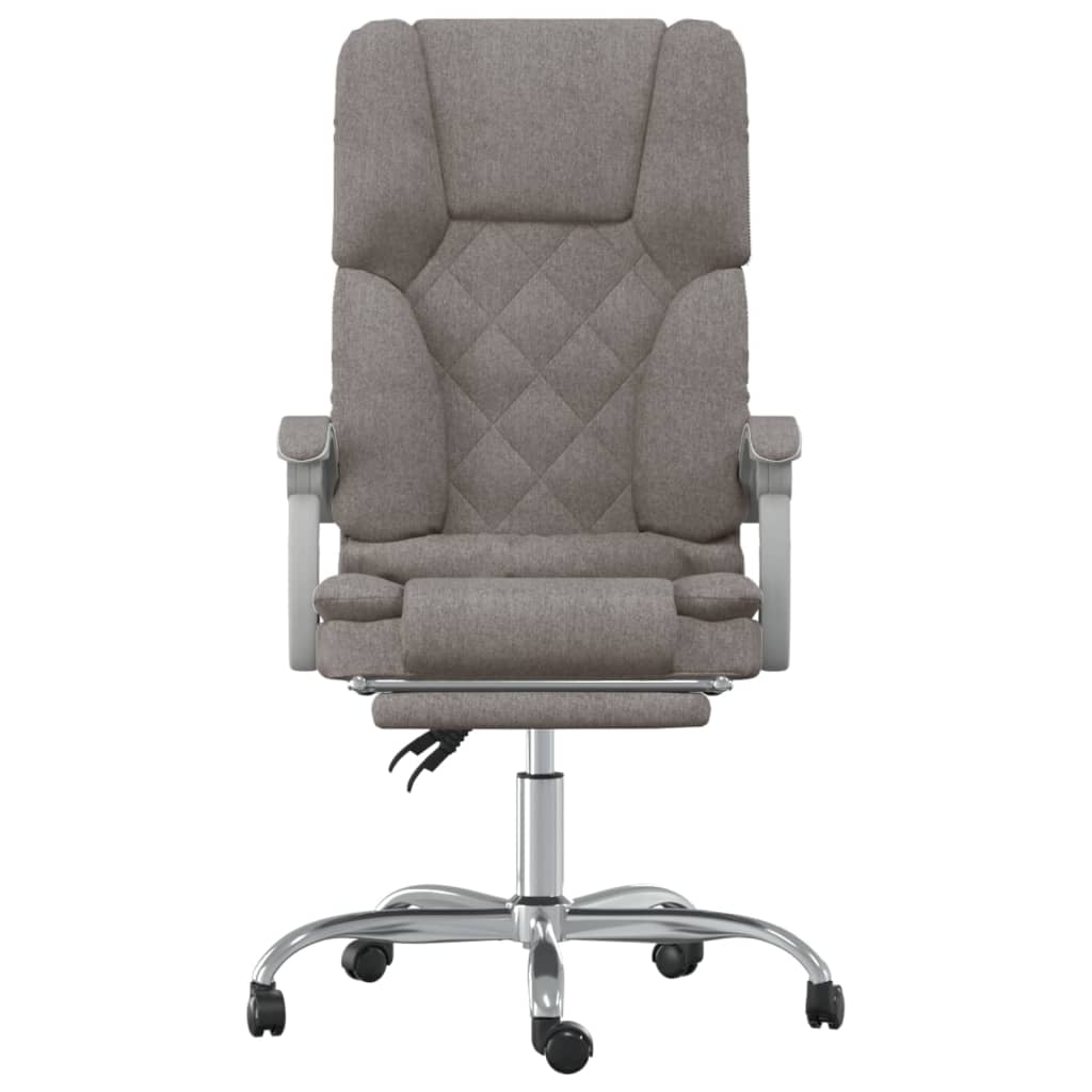 Fauteuil de massage inclinable de bureau Taupe Tissu - XIOS