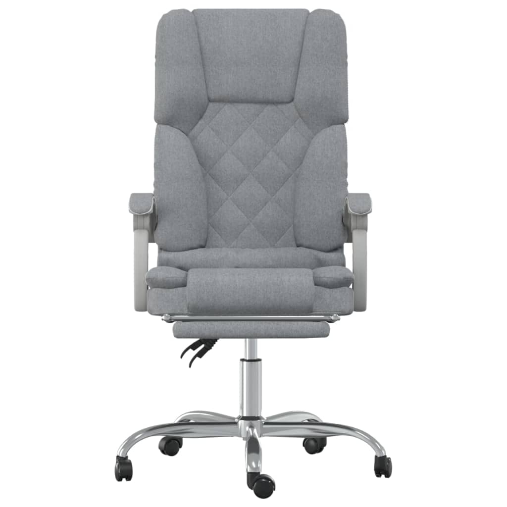 Fauteuil de massage inclinable de bureau Gris clair Tissu - XIOS