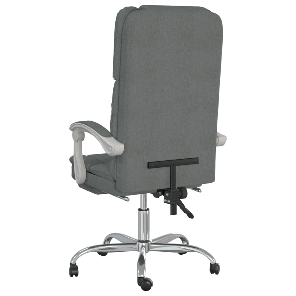 Fauteuil de massage inclinable de bureau Gris foncé Tissu - XIOS