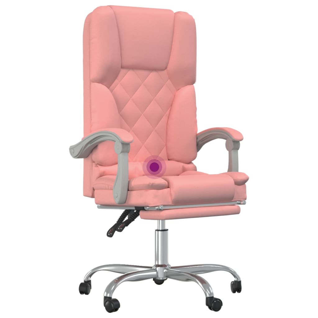 Fauteuil de massage inclinable de bureau Rose Similicuir - XIOS
