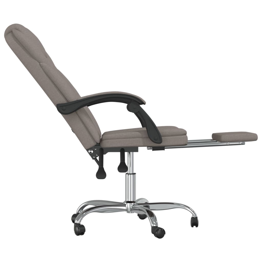 Fauteuil inclinable de bureau Taupe Tissu - XIOS
