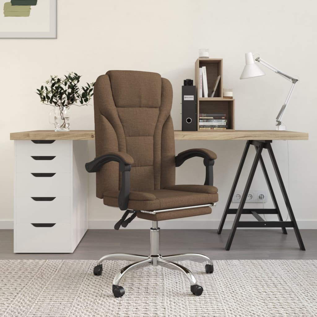 Fauteuil inclinable de bureau Marron Tissu - XIOS