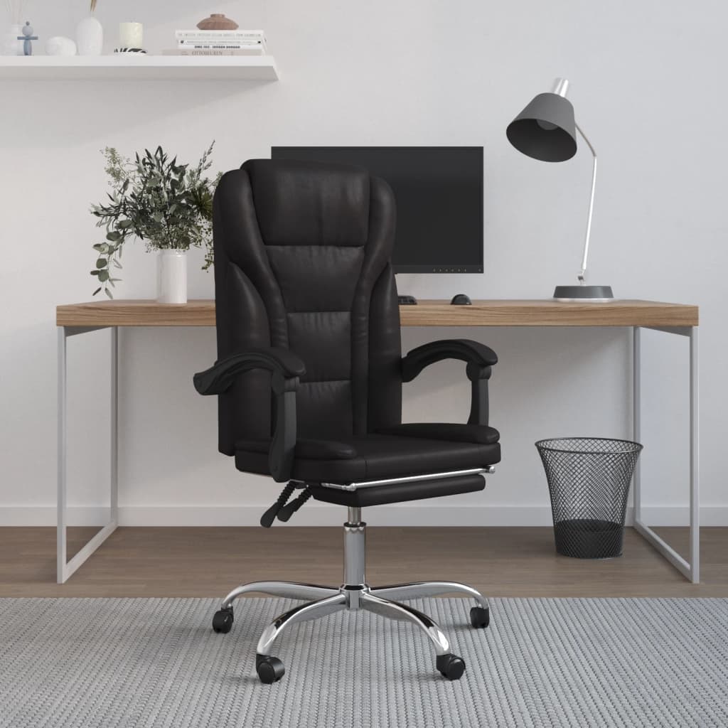 Fauteuil inclinable de bureau Noir Similicuir - XIOS
