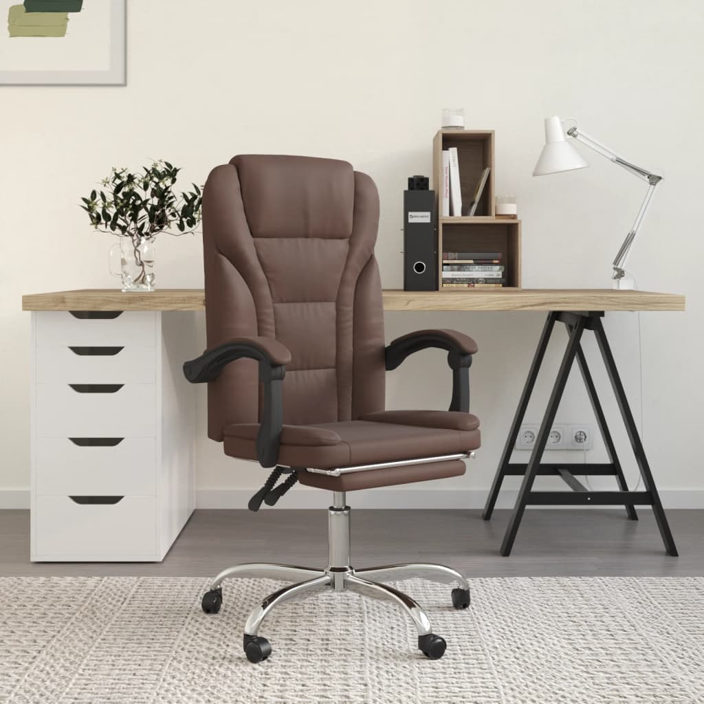 Fauteuil inclinable de bureau Marron Similicuir - XIOS
