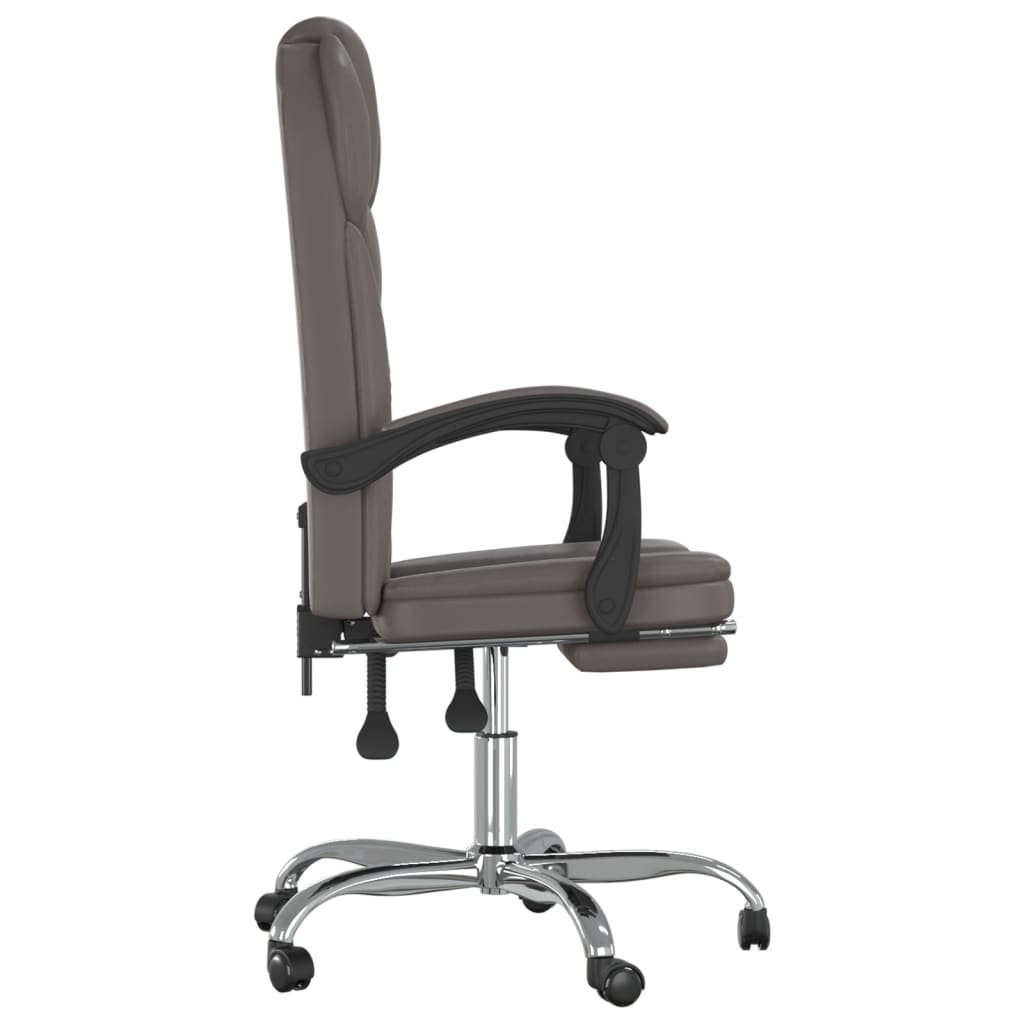 Fauteuil inclinable de bureau Gris Similicuir - XIOS