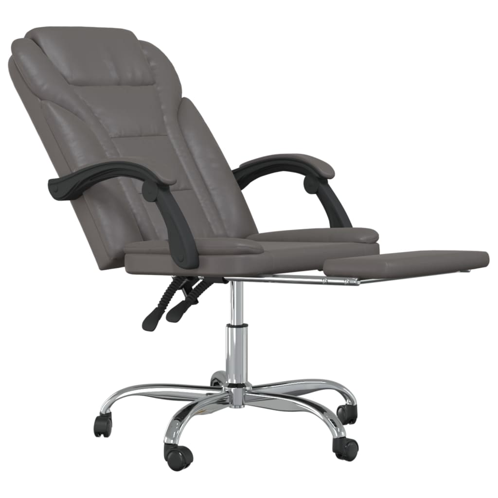 Fauteuil inclinable de bureau Gris Similicuir - XIOS