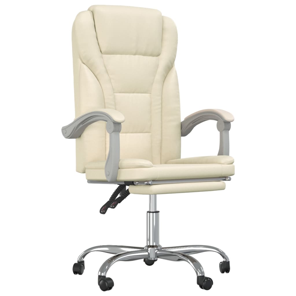Fauteuil inclinable de bureau Crème Similicuir - XIOS