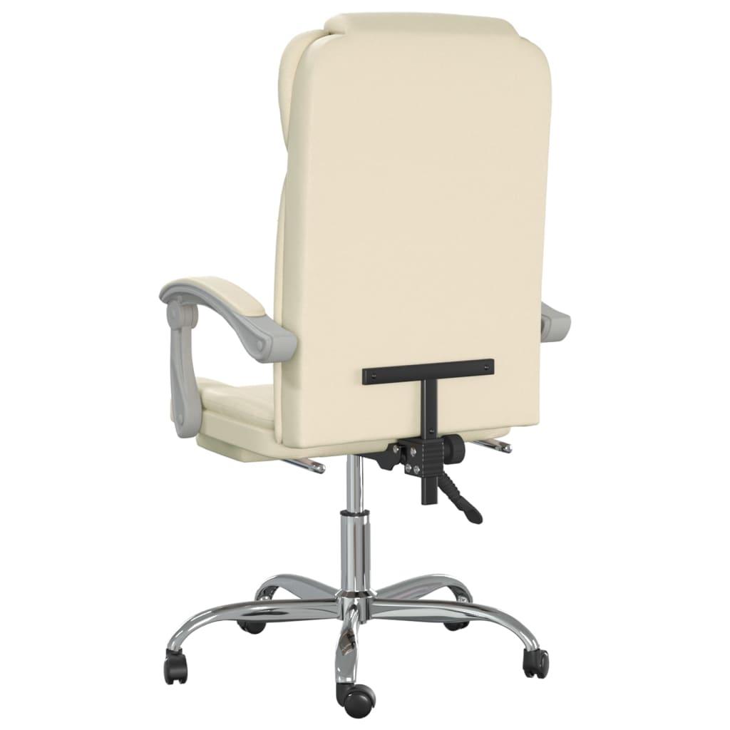 Fauteuil inclinable de bureau Crème Similicuir - XIOS