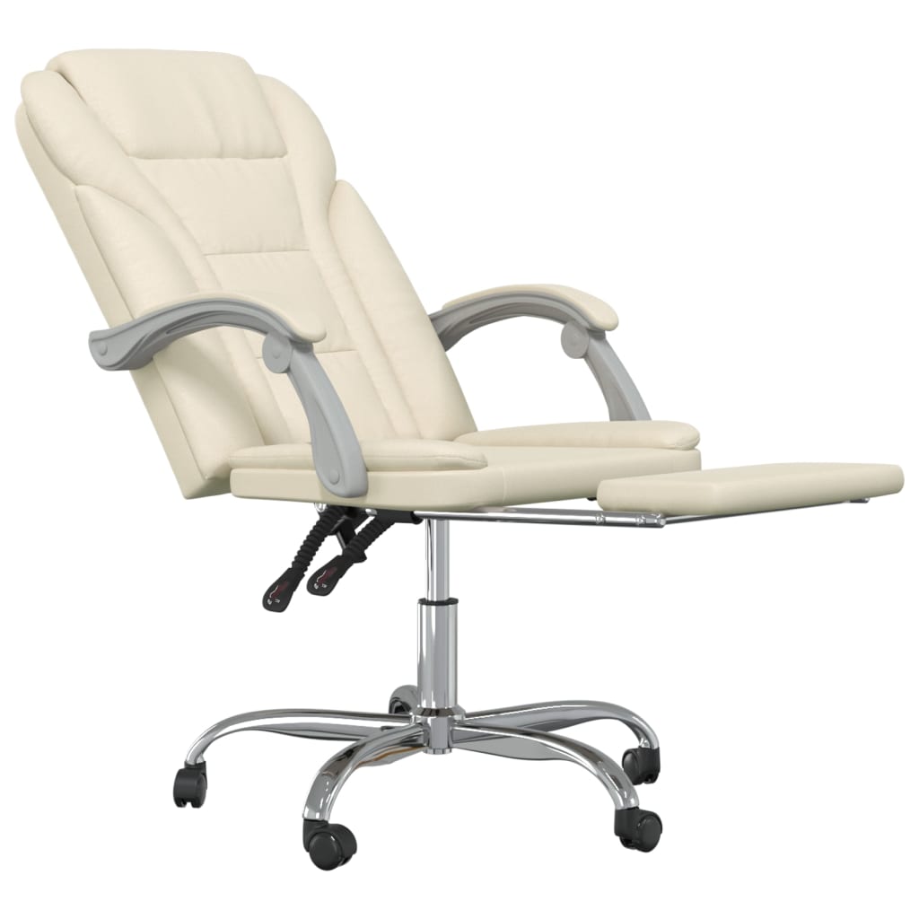 Fauteuil inclinable de bureau Crème Similicuir - XIOS