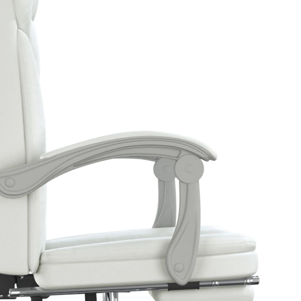 Fauteuil inclinable de bureau Blanc Similicuir - XIOS