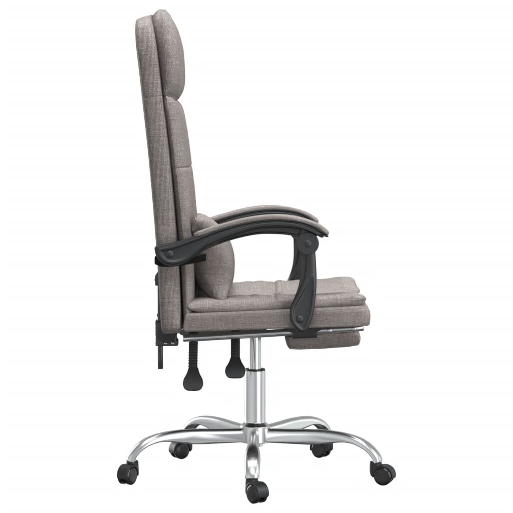 Fauteuil de massage inclinable de bureau Taupe Tissu - XIOS
