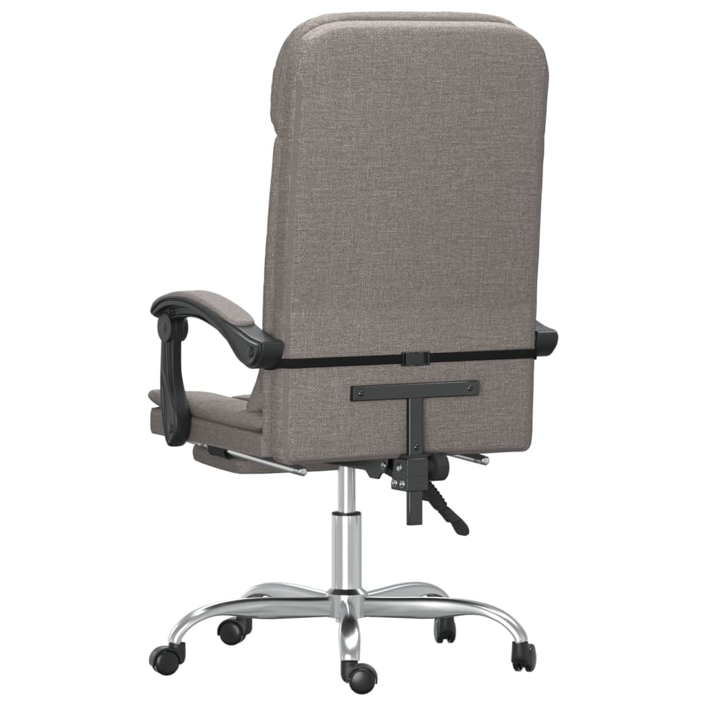 Fauteuil de massage inclinable de bureau Taupe Tissu - XIOS