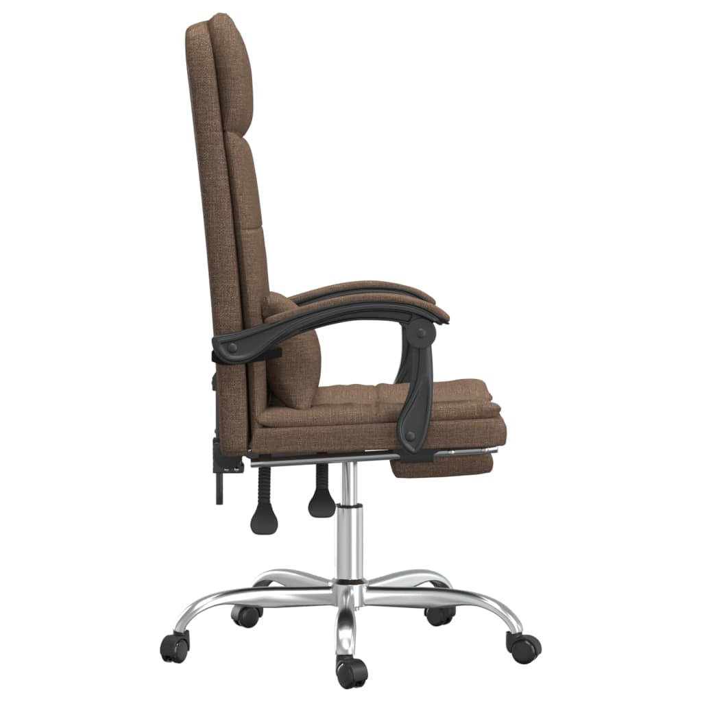 Fauteuil de massage inclinable de bureau Marron Tissu - XIOS