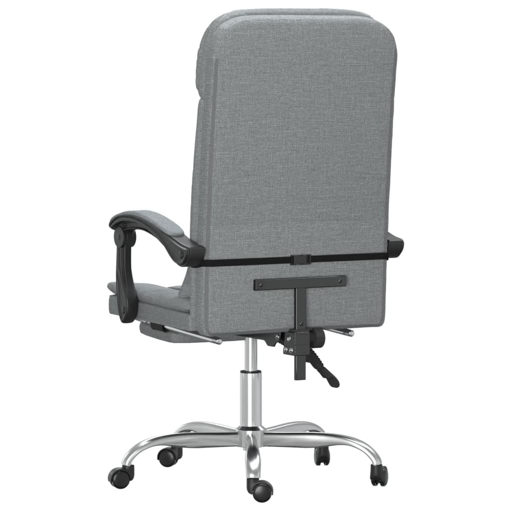 Fauteuil de massage inclinable de bureau Gris clair Tissu - XIOS