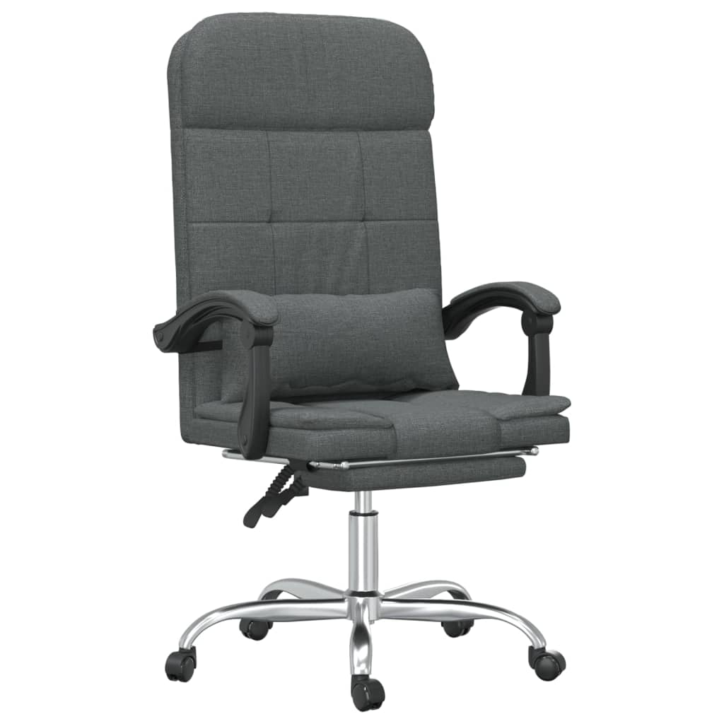 Fauteuil de massage inclinable de bureau Gris foncé Tissu - XIOS