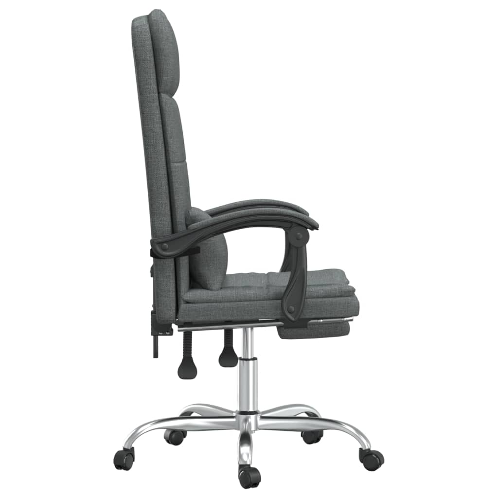 Fauteuil de massage inclinable de bureau Gris foncé Tissu - XIOS