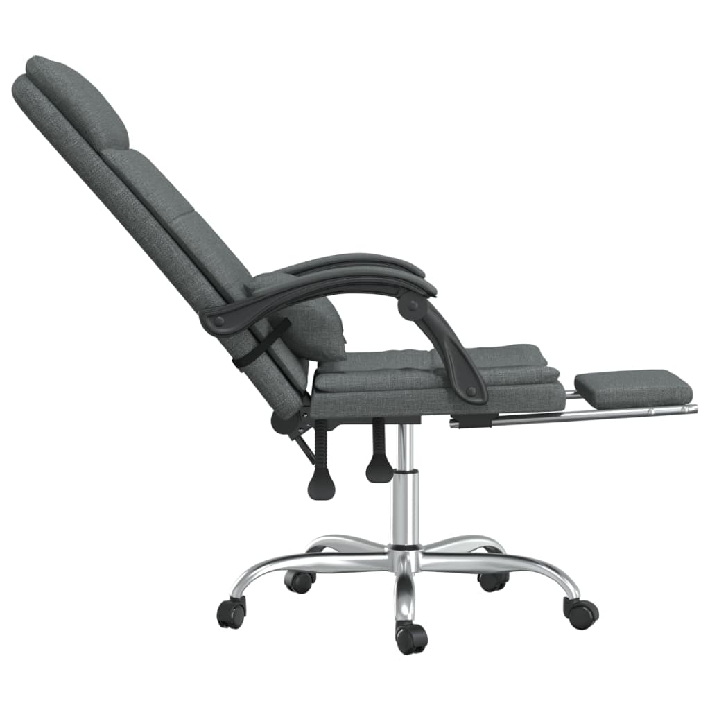 Fauteuil de massage inclinable de bureau Gris foncé Tissu - XIOS