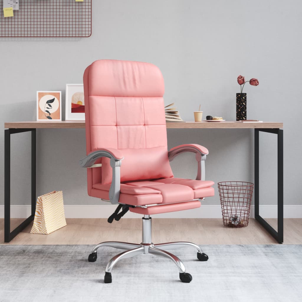 Fauteuil de massage inclinable de bureau Rose Similicuir - XIOS
