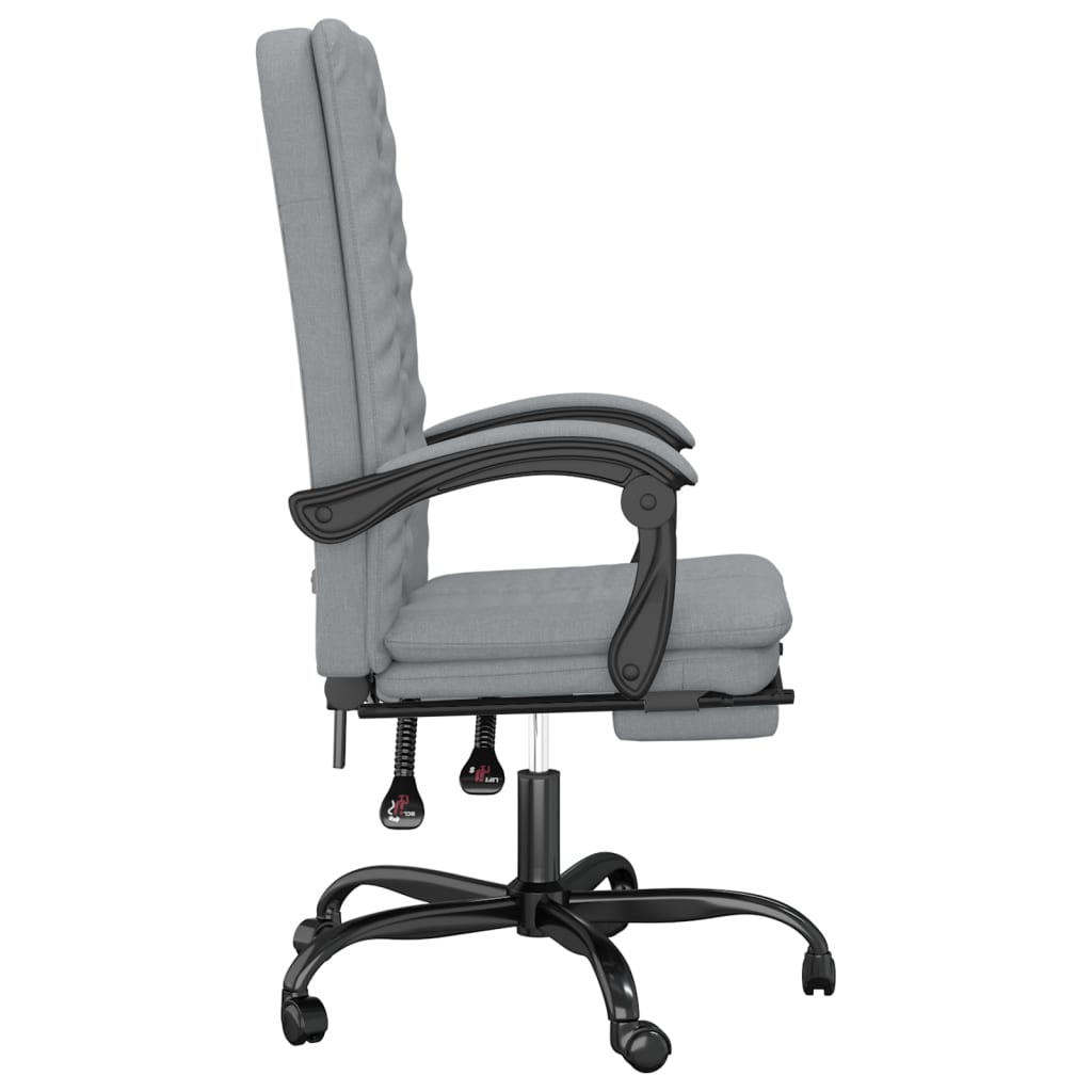 Fauteuil inclinable de bureau Gris clair Tissu - XIOS
