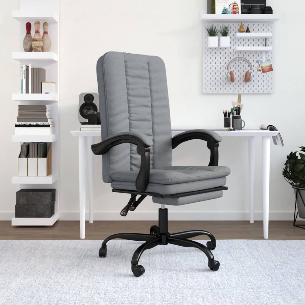 Fauteuil inclinable de bureau Gris clair Tissu - XIOS