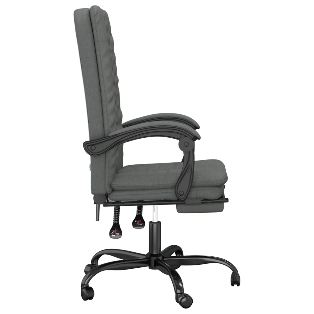 Fauteuil inclinable de bureau Gris foncé Tissu - XIOS
